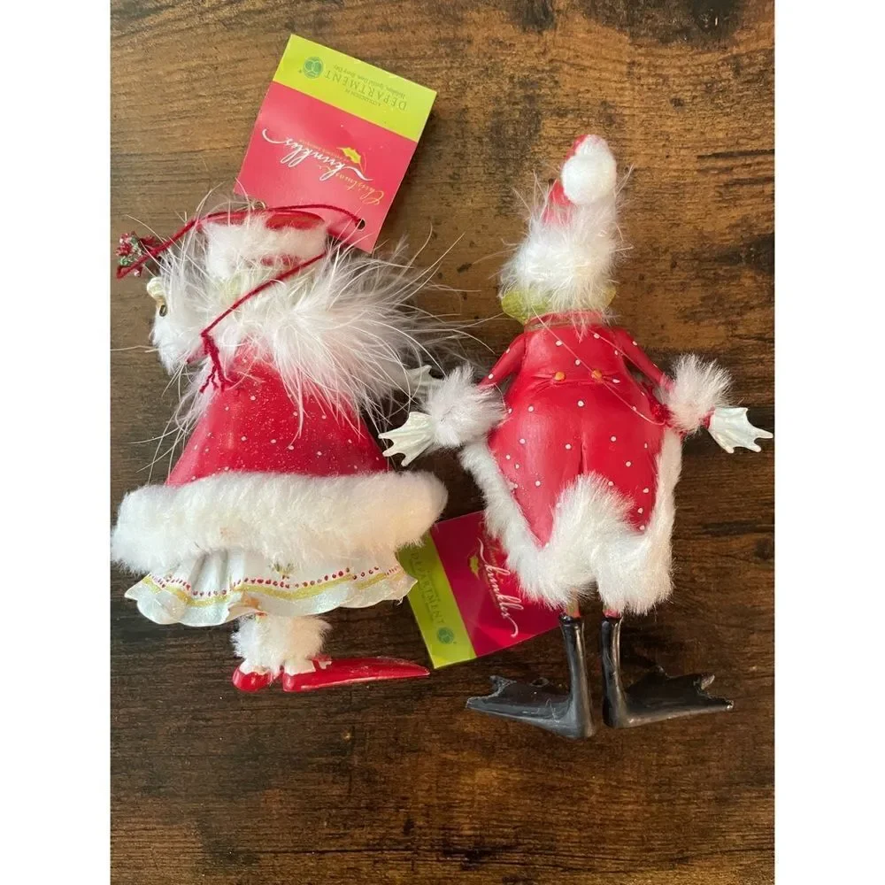 Vintage Dept.56 Krinkles 2 Santa Frog Ornament 6